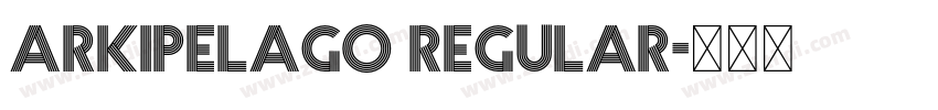 Arkipelago Regular字体转换